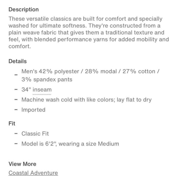 Peter Millar Comfort 5 pockets pants, beige, Size 38/32 M53 - Picture 4 of 13